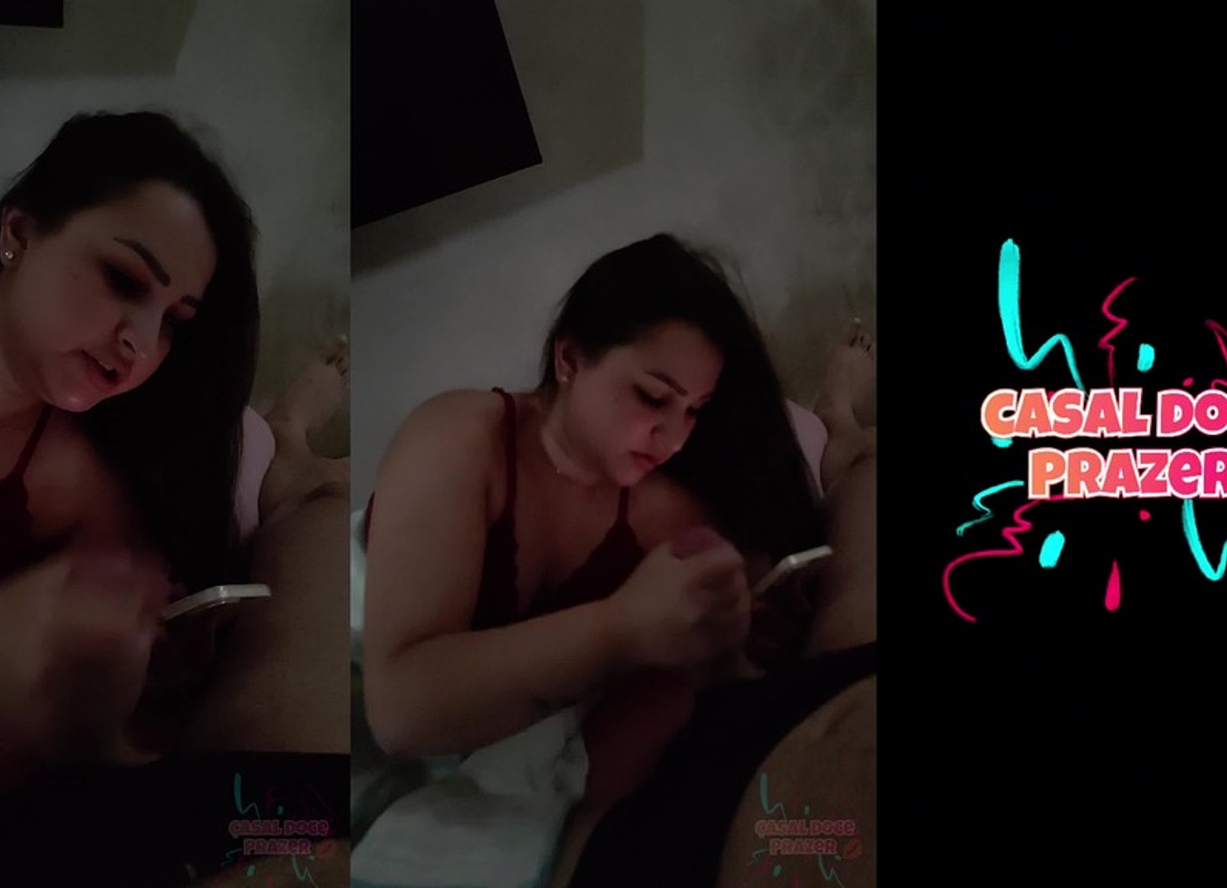 Batendo Punheta Para O Marido Enquanto Esta Em Ligacao De Video