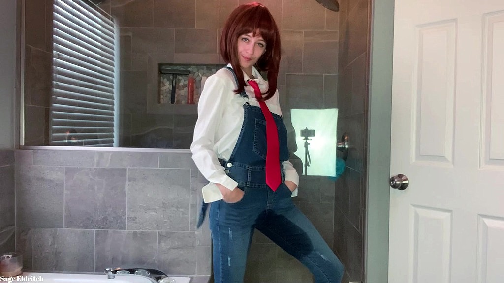 uraraka ochako wetting her blue jean overalls (SageEldritch) uraraka ochako wetting her blue jean overalls (SageEldritch)