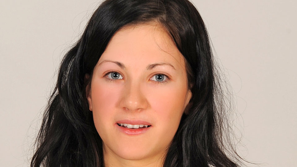 Young newcomer showing off everything