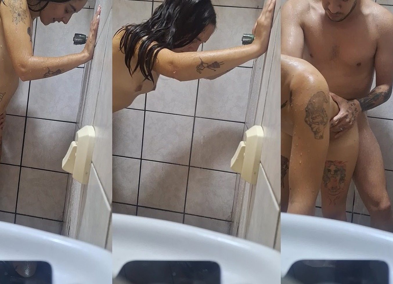 Transando Com Minha Meia Irna No Banheiro. Melina Y Tobias