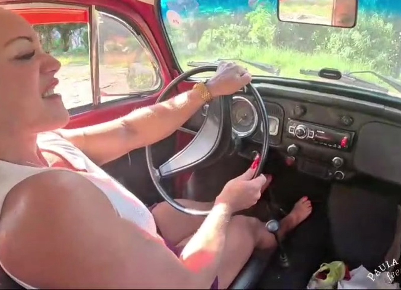 Sweet Demon Driving Vw Beetle