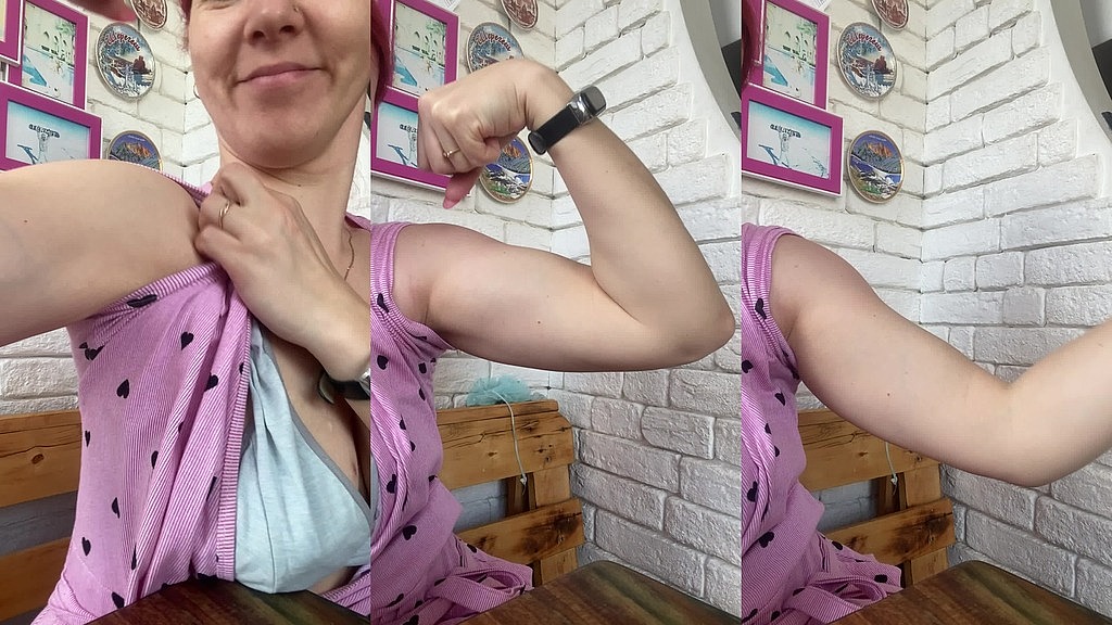 showing close up my hard and strong muscles (Hairylissa) showing close up my hard and strong muscles (Hairylissa)