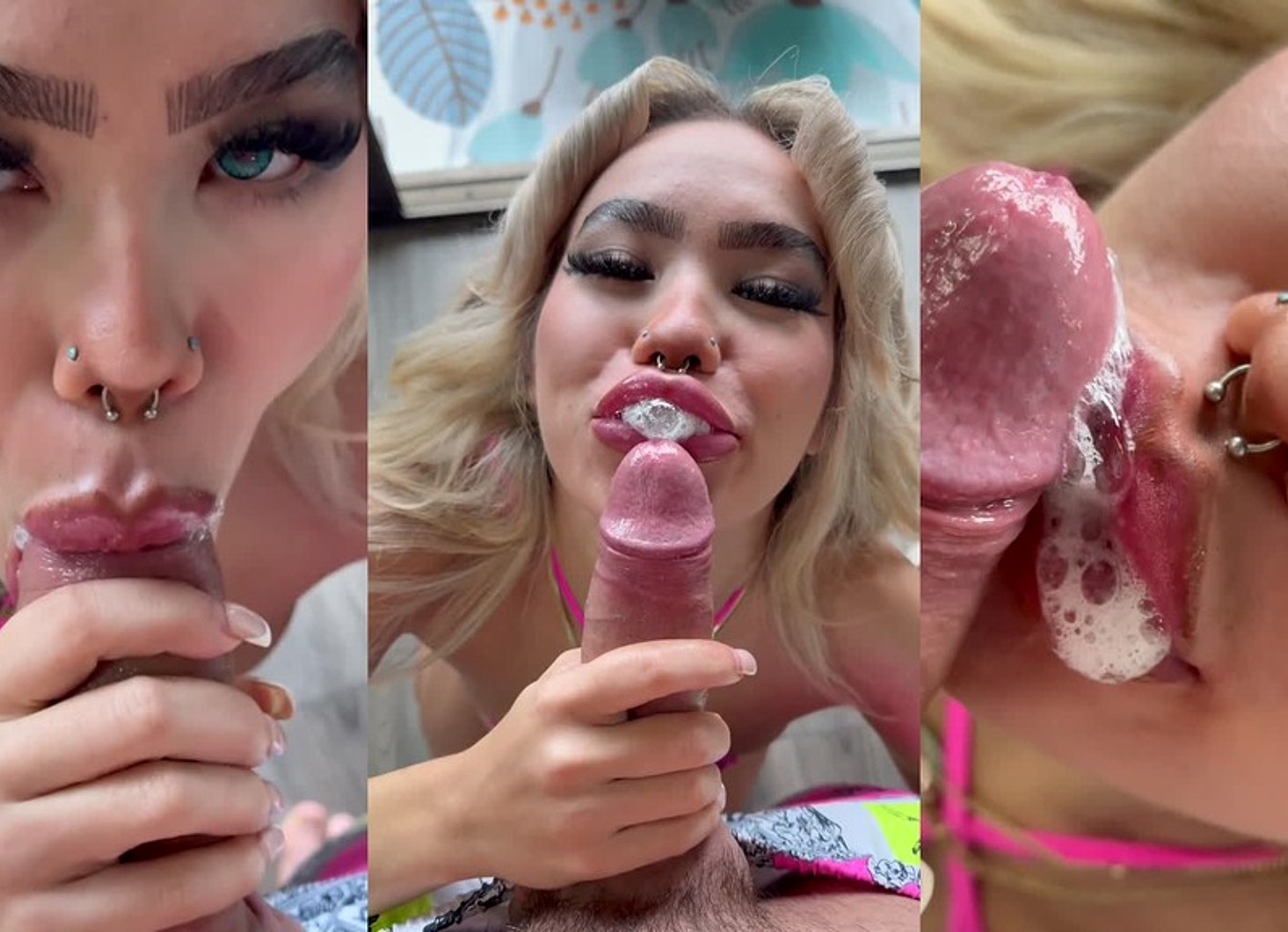 Luna Lux Blowing Bubbles & Cumm Covered