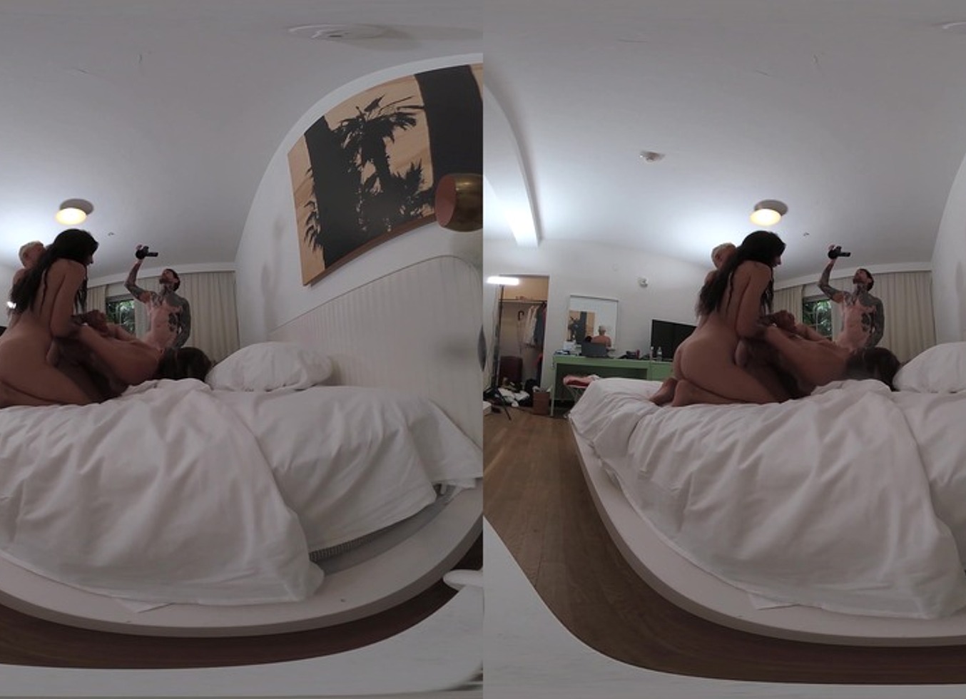 Dan Lee And The Cameraman Double Team Brunette Sofie Reyez & Jc Wilds!