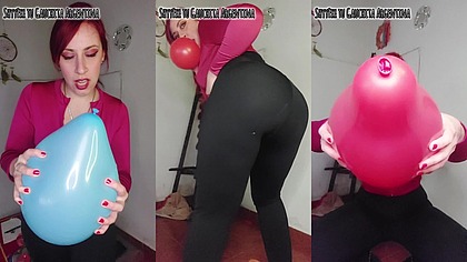 Mira como TE REVIENTO LOS GLOBOS!!! Continua la venganza por el FETICHE DE GLOBOS! JOI