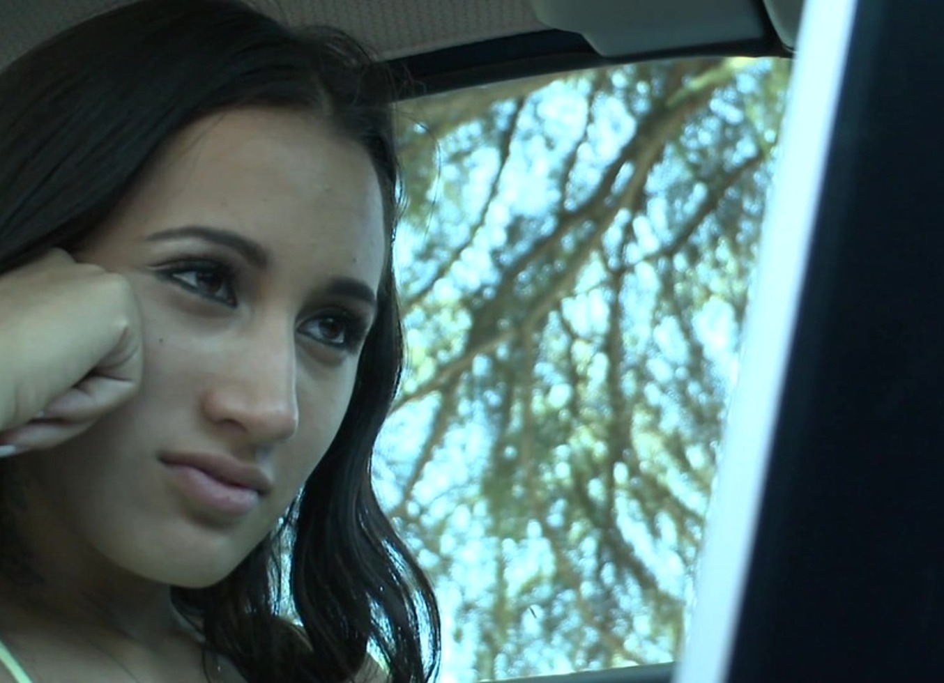 Latina 18 Year Old Amia Miley Pounded In College Lounge