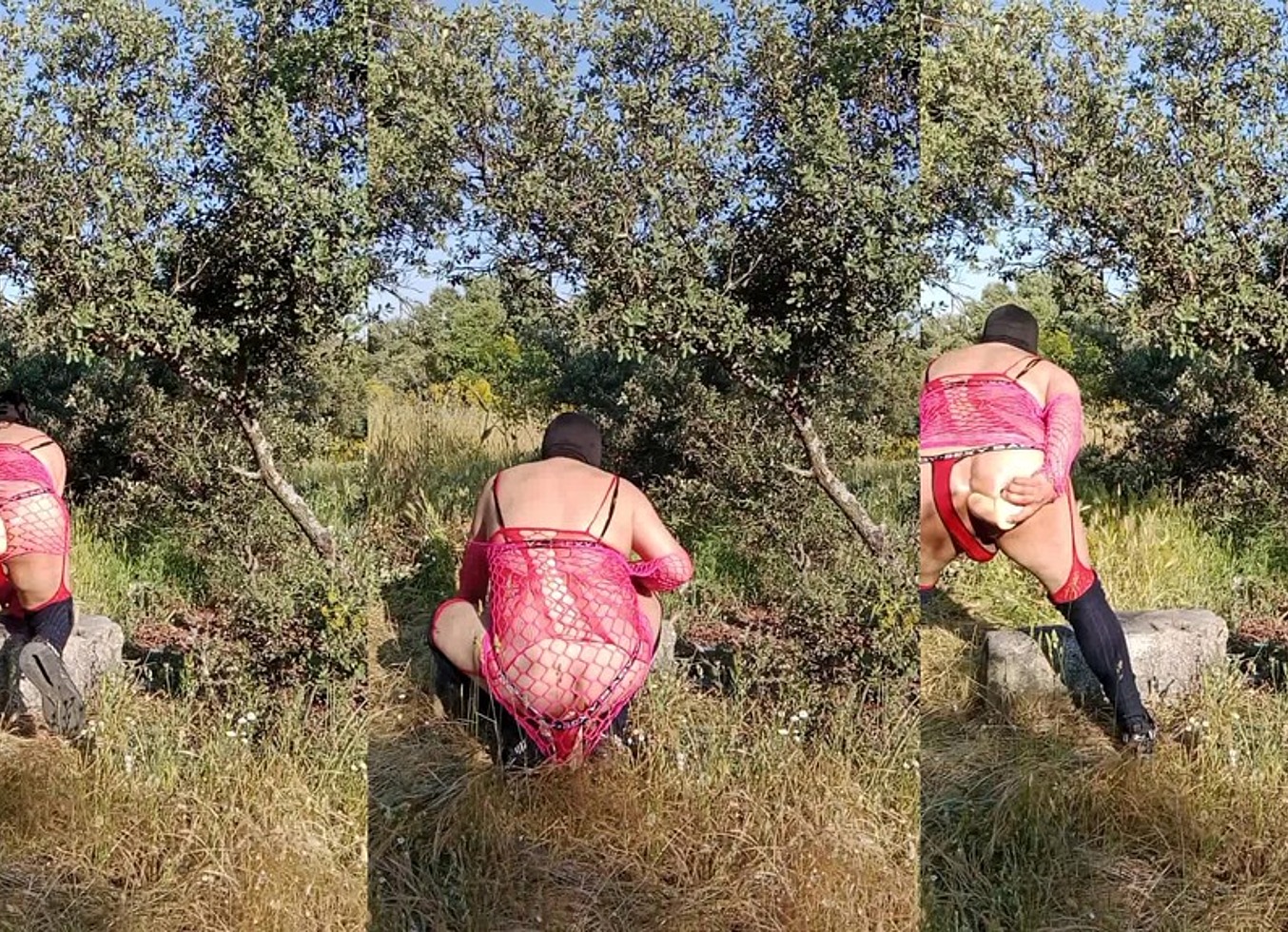 Reymisterio422 - Trans Con Lenceria Rosa En El Bosque- 1000332370 - May 31, 2025