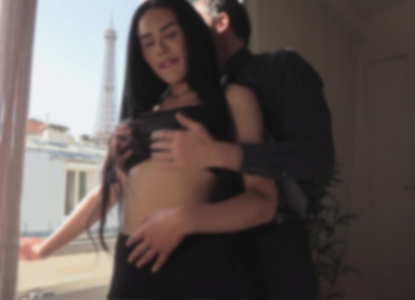 Actorfab Fucks Beautiful TS Teen In Front Eiffel Tower