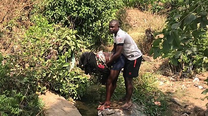 EMRIS FUCKS A CHEATING WIFE IN THE STREAM