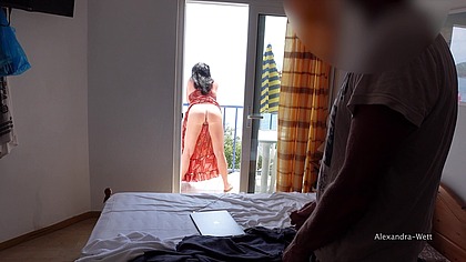 HOTELBOY FUCKS MY ASS ON THE TERRACE