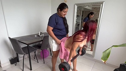 Lesbian sex with my trainer, the best way to start the week