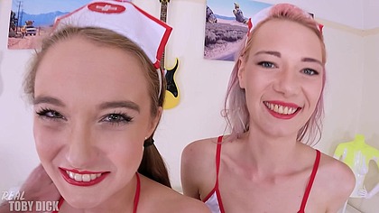 Dirty Teen nurses FUCKED UP HARD