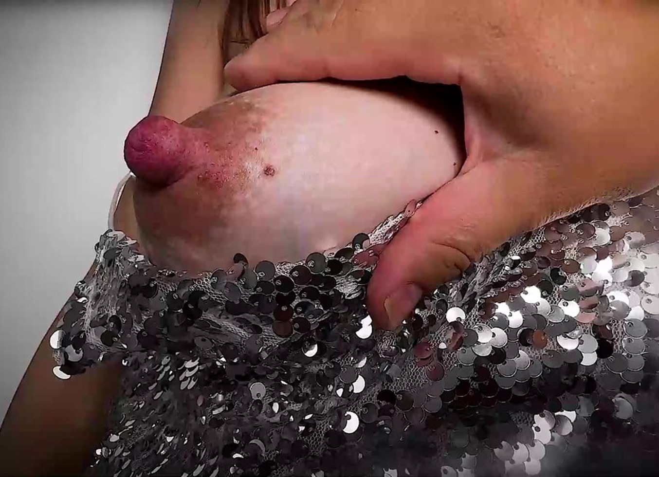 The First Sex of Tiny Girl with Biggest Nipples in the World! on Her 19-Th Birthday