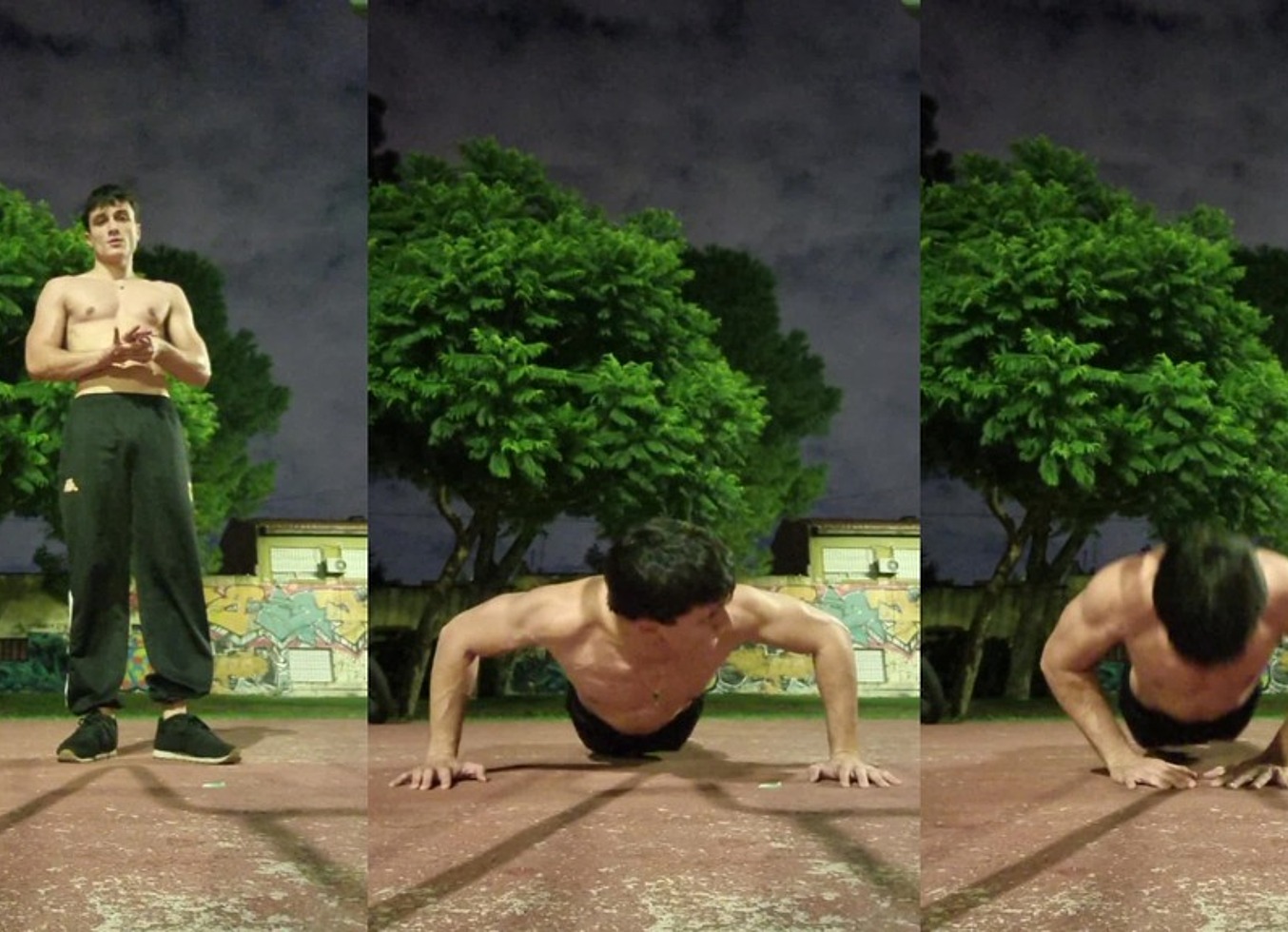 Twink Exercising In The Park