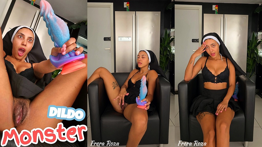 freira timida usa vibrador monstro pela primeira vez mas nao consegue meter tudo por ser apertada (Nati Camargo) freira timida usa vibrador monstro pela primeira vez mas nao consegue meter tudo por ser apertada (Nati Camargo)