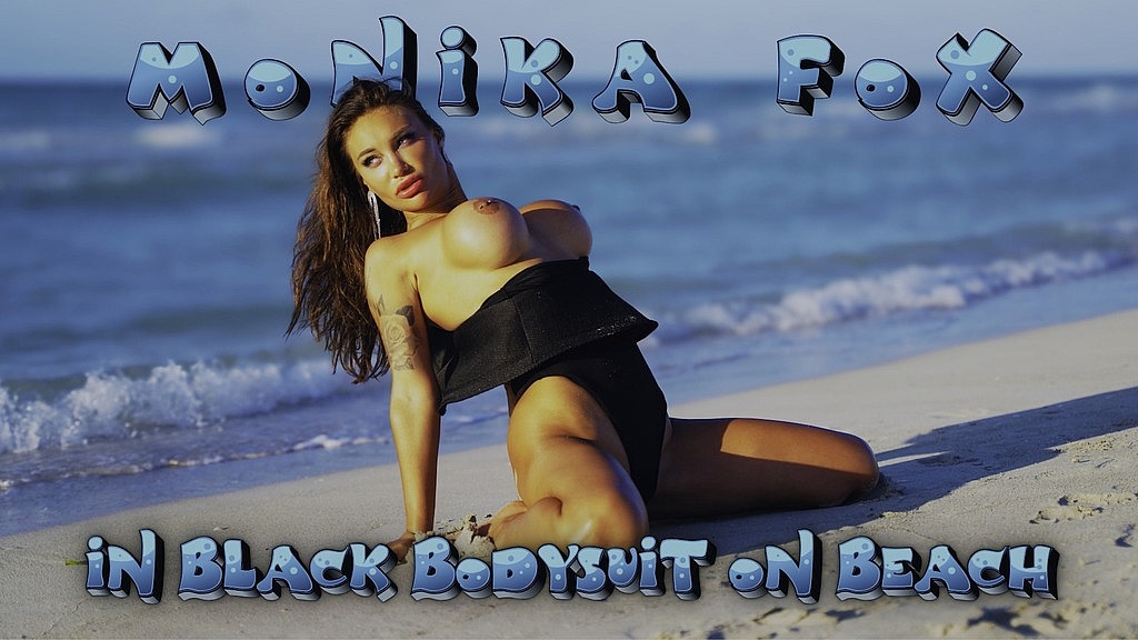 sexy monika fox in black bodysuit on beach (Monika Fox) sexy monika fox in black bodysuit on beach (Monika Fox)
