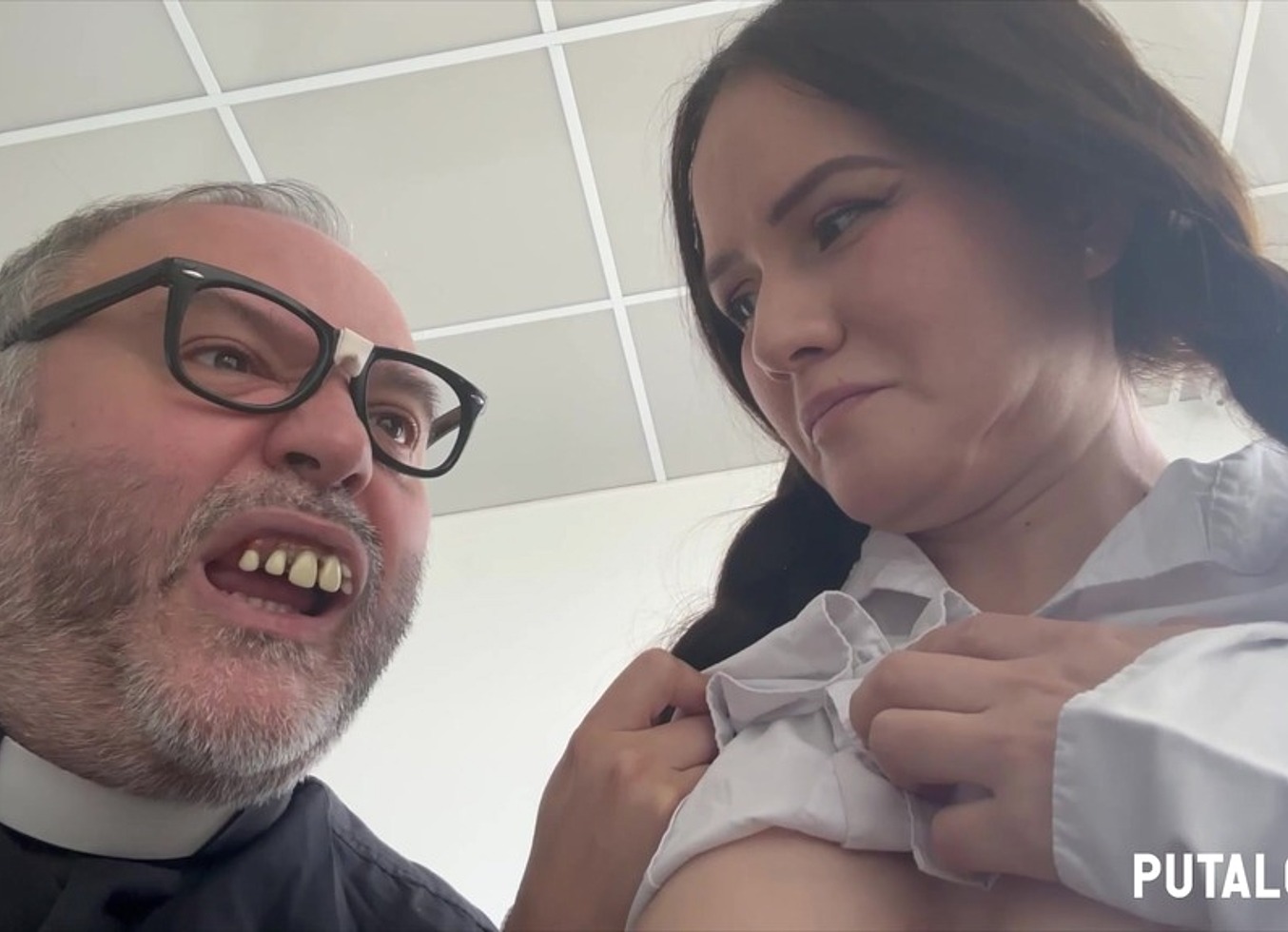 Putalocura - Creampie Del Padre Damian a Mexicana En Cosplay De Colegiala