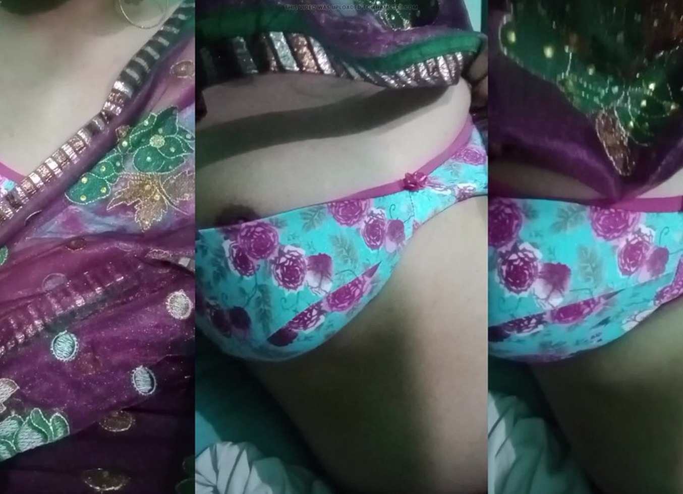 Indian Gay Crossdresser Gaurisissy Showing Her Full Body And Pressing And Playing With Her Big Boobs In Pink Saree