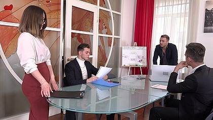 Dissolute office with Mia Piper! Kinky secretary sucked the staff (ass licking, hard, DP, DVP, DPP, slaps) NRX101