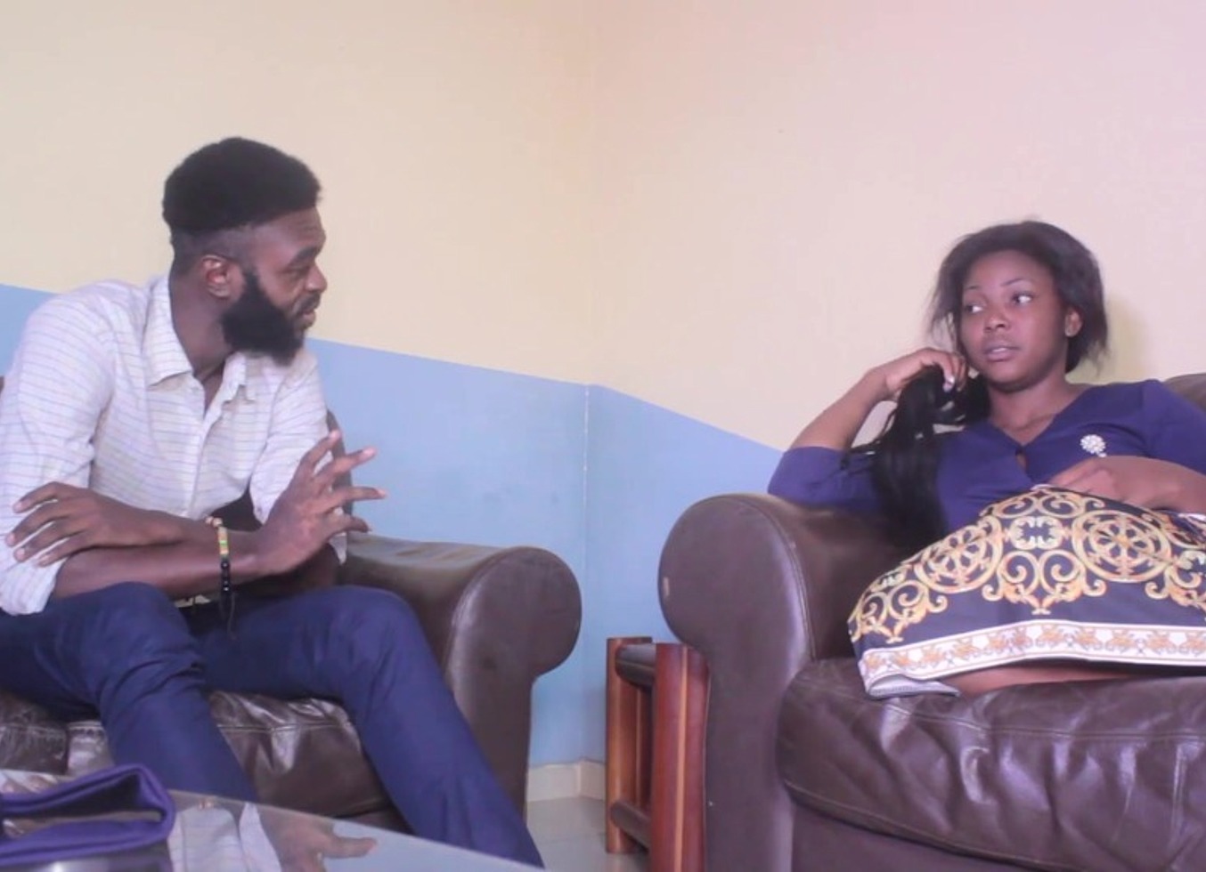 In This Tense Situation, The Neighbor Continues To Take Advantage Of The Man's Absence To Have Relations With His Wife Behind The House