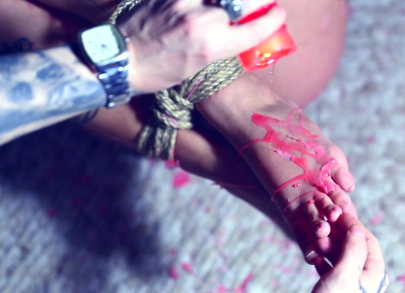 Captive Unicorn For Foot Worship And Wax Play