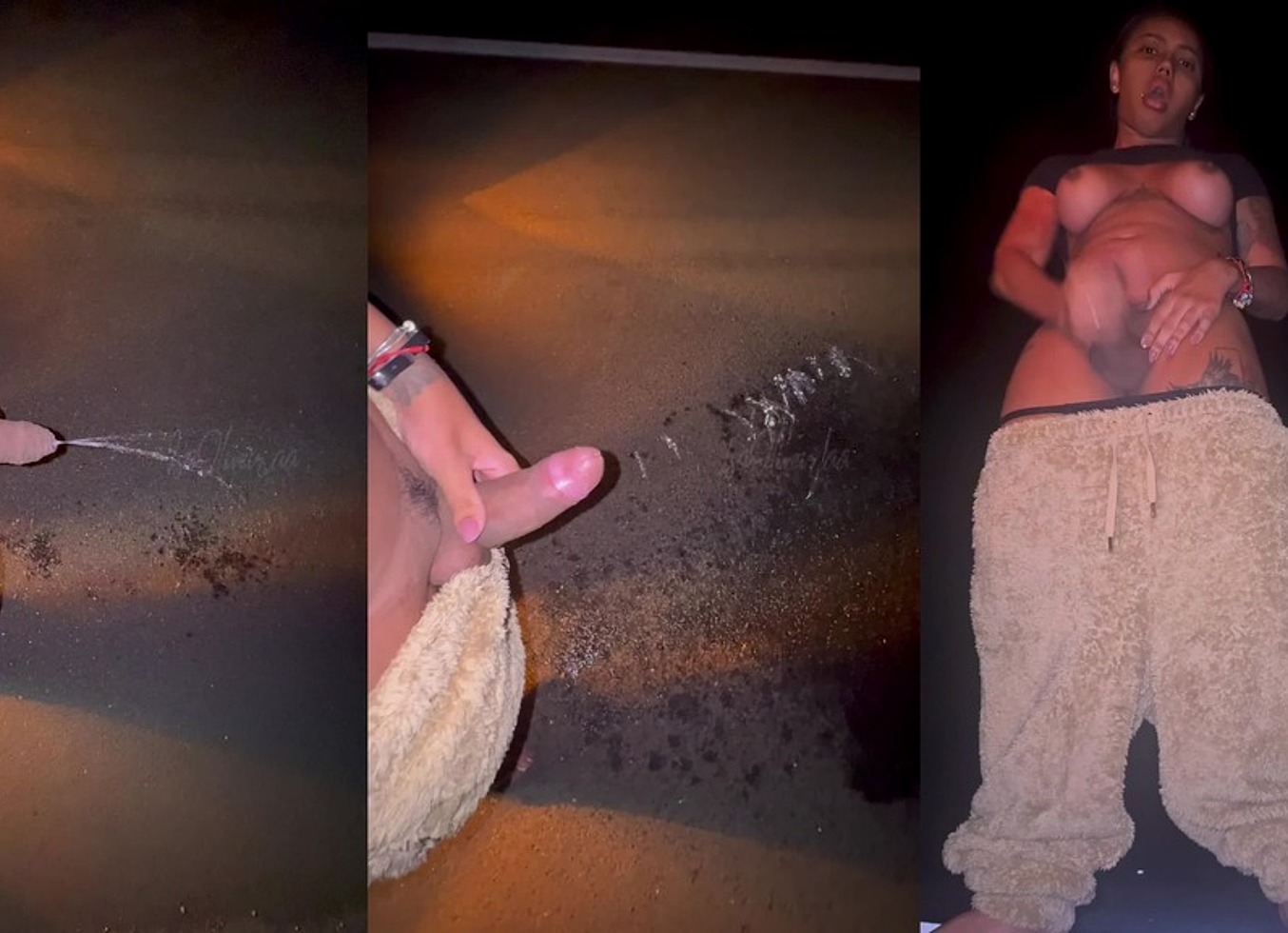 Mijando E Provocando Os Caminhoneiros Em Rua Publica