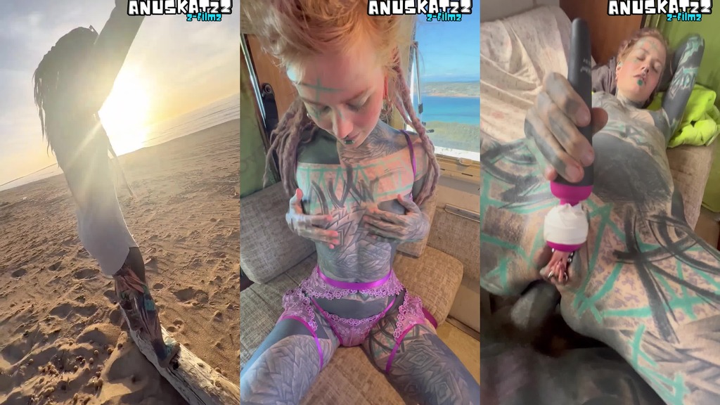 ALT TATTOO Couple perverse adventures outdoors on road trip