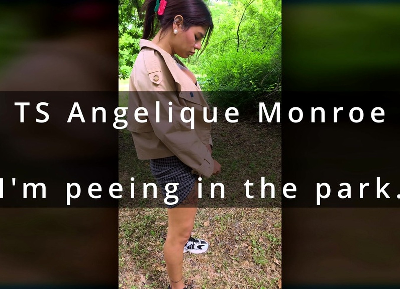 TS Angelique Monroe - Pee