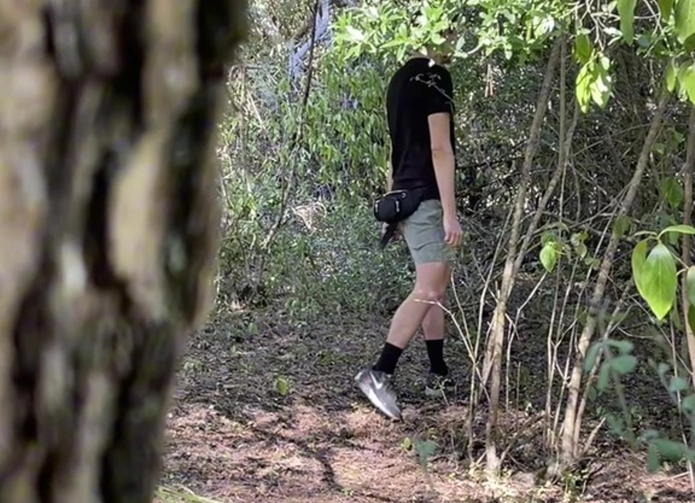 Amateur Boy Caught Jerking-Off In The Woods