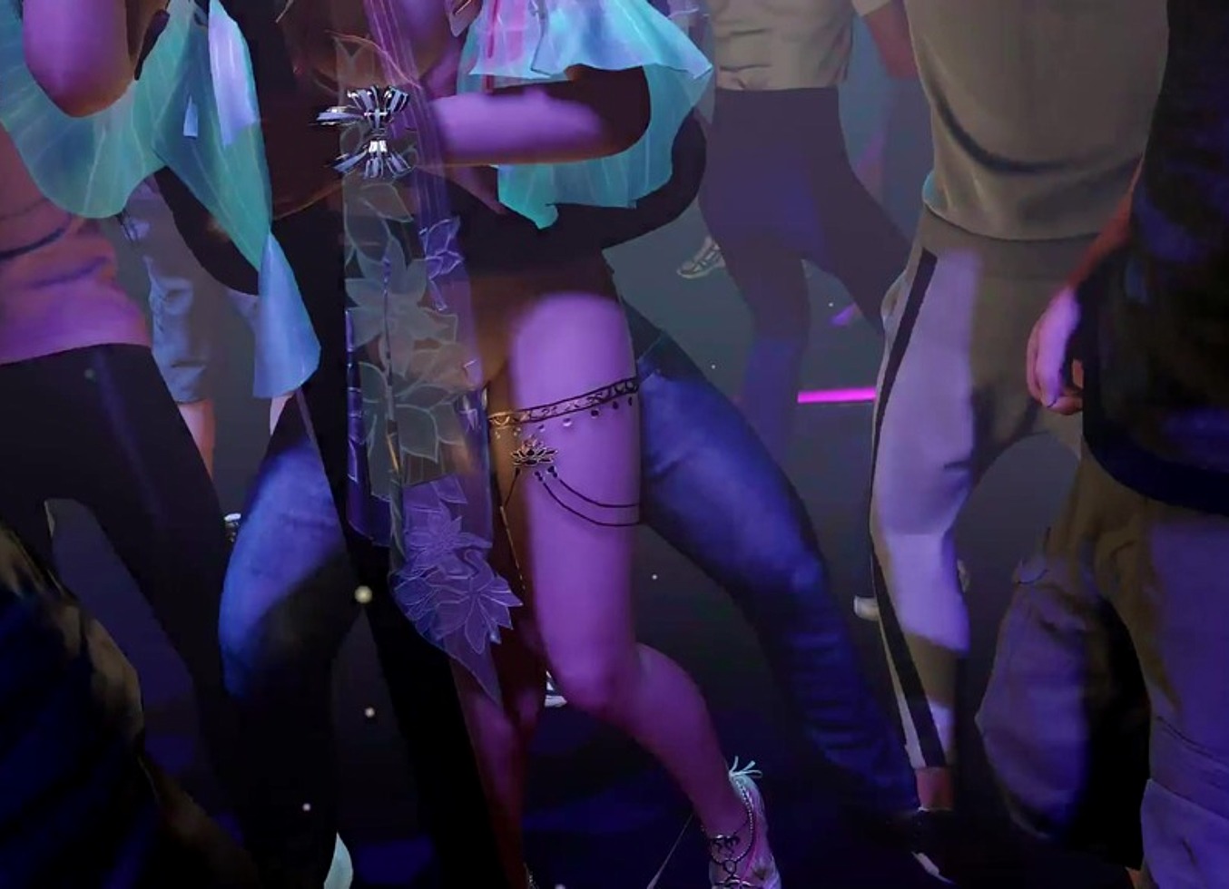 3D_Animation - Young Cosplayer At Night Club