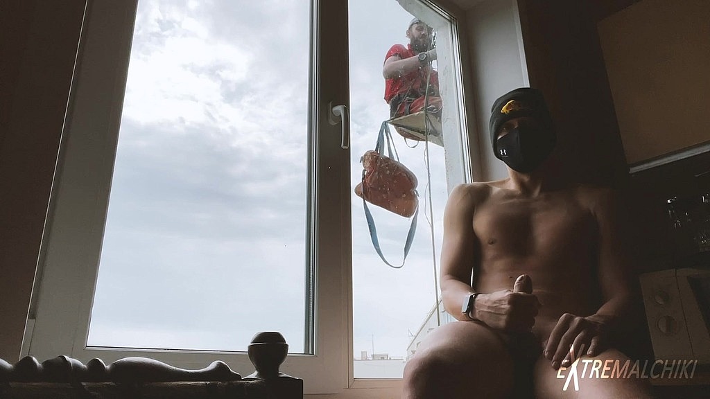 window wanking in the front of staff (Iavaev, Trushkin, Vostrotin) window wanking in the front of staff (Iavaev, Trushkin, Vostrotin)