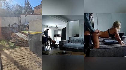 Baisee comme une salope pour un des ouvriers venus faire les travaux chez moi! Fucked like a slut by one of the workers who came to do the work at my house!