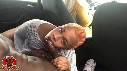 TheLastRealTop Gets Mobile Blowjob W/ GucciJavo & Ms. Honey Rose