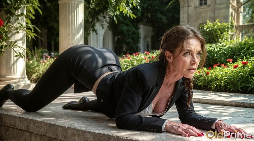 this insatiable 60-year-old granny went crazy with lust and begged a young guy to rip her deep wet slit raw [ai]