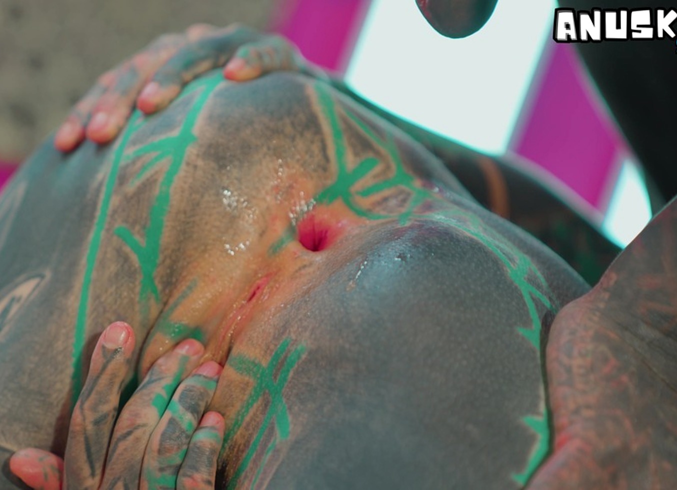 Hard Anal Fuck For Tattooed Girl - Balls Deep Assfuck For Goth Slut - ATM, Facial