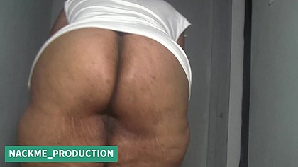 Watch me wash my big body after cleaning