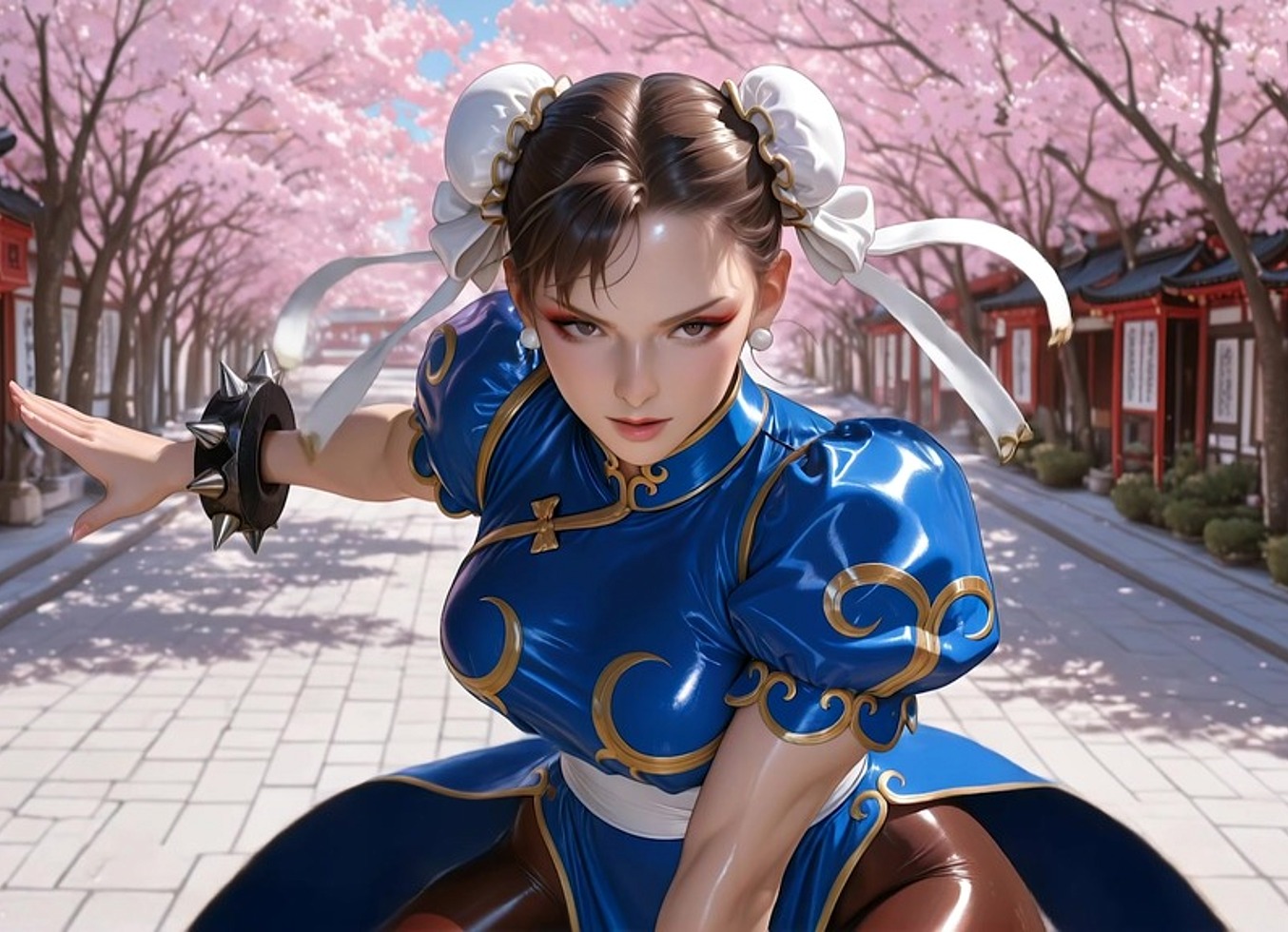 Chun Li Blossoms And Sunlight (AI)