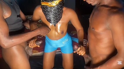 My first experience with the two biggest dick of Nigeria, porn industry