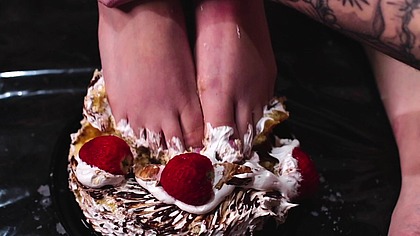 Feet Crushing Cake - Worship My Dirty Feet