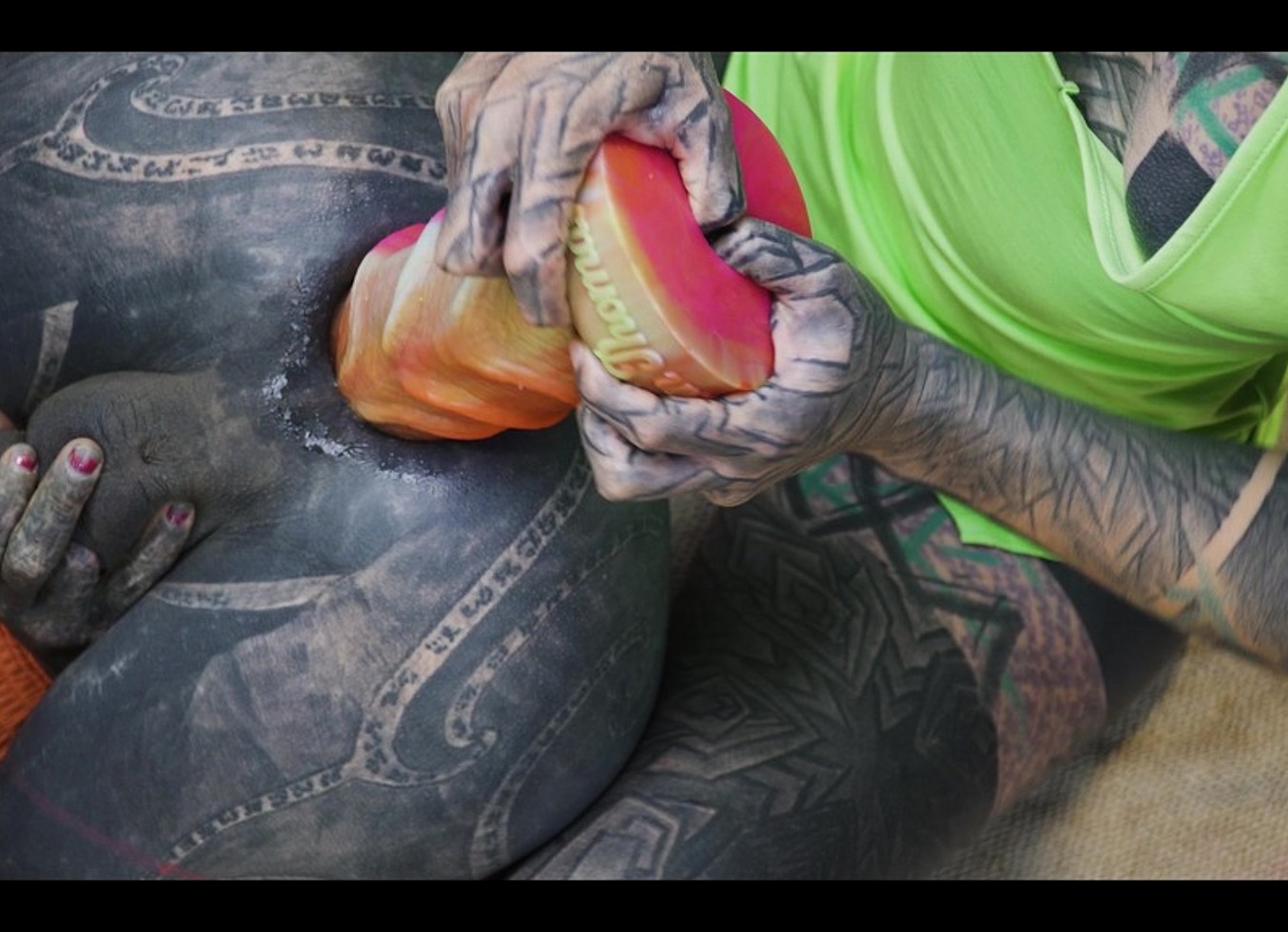 Extreme Sissy Anal Stretching - Tattooed Femdom Ass Stretching Practice and Fisting