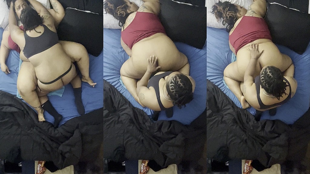 2 thick black lesbians strapping from the ceiling view (Buttababejade, Nakedfitbiz) 2 thick black lesbians strapping from the ceiling view (Buttababejade, Nakedfitbiz)
