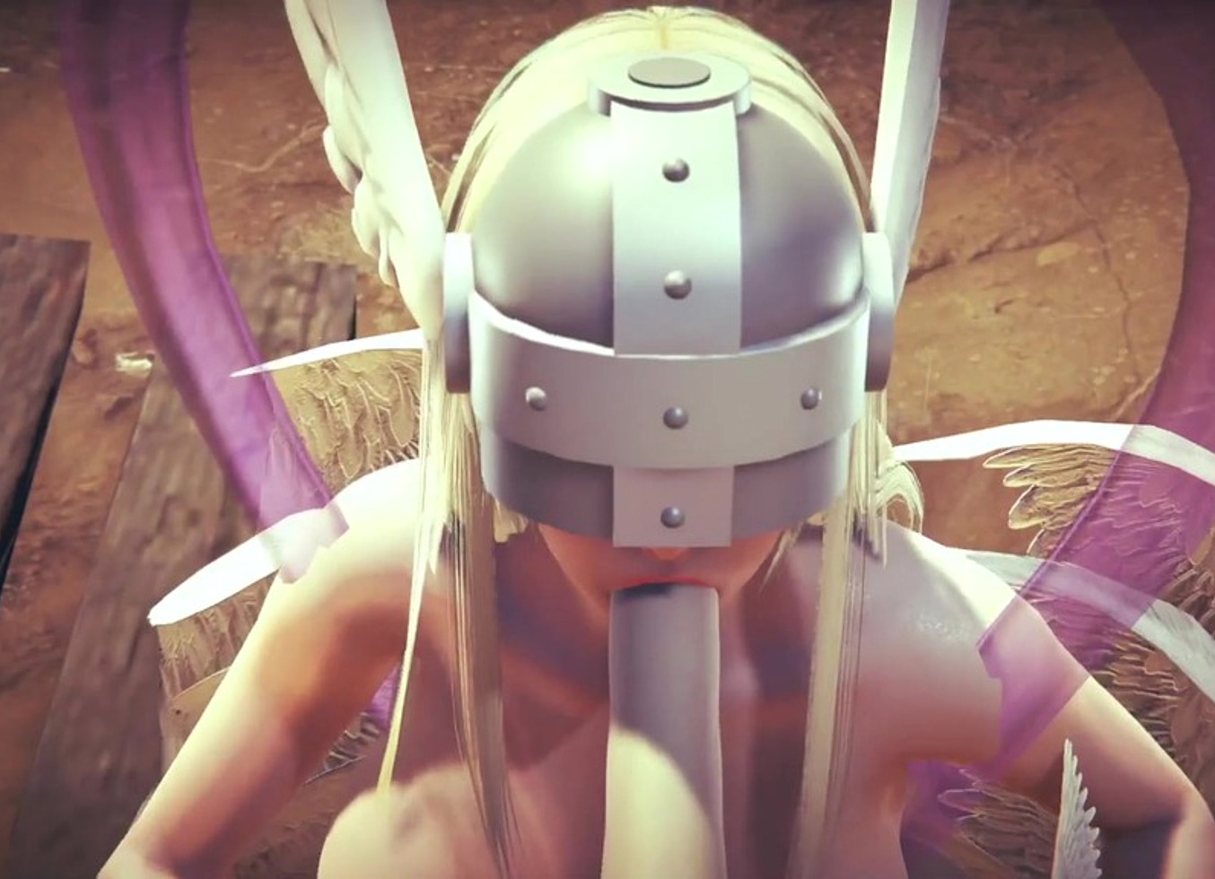 Angewomon Deepthroat Blowjob | Digimon Hentai Parody