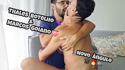 Ele sentou no meu pauzao apenas no cuspe com seu cuzao largo - Segunda Pareceria com o Marcos Goiano - Edicao de novo angulo - Foda completa