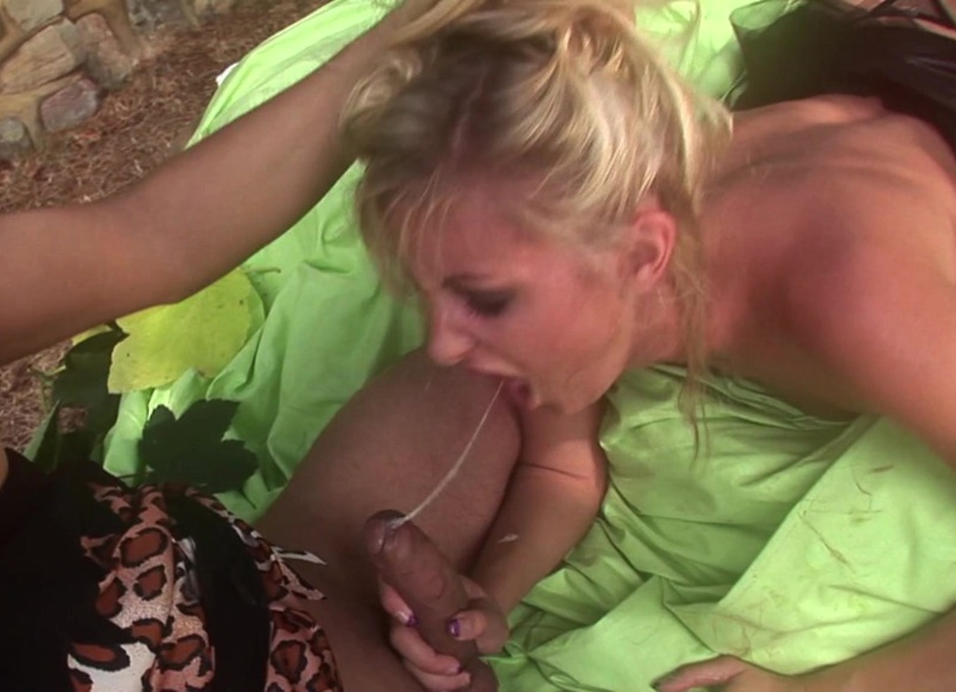 Angel Long Is Making Her Fantasy of Fucking Two Cocks at Once Come True