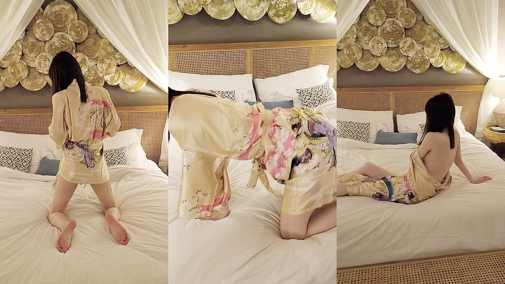 вільна поза в японському кімоно (Maimai) free pose wearing japanese kimono (Maimai)