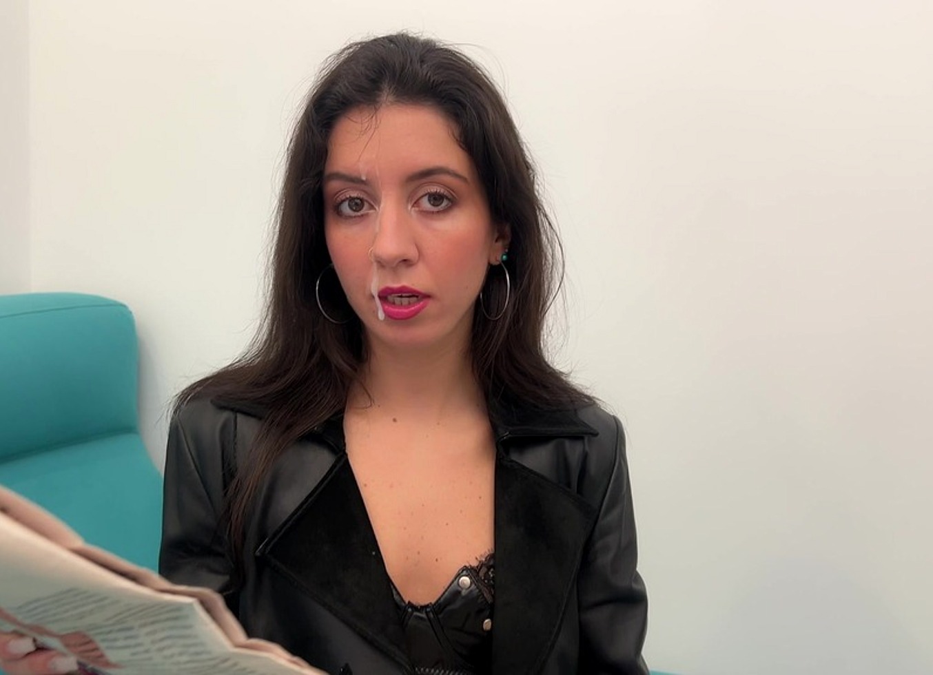 I Got Cum On Face While Reading News Ignore Fetish Facial