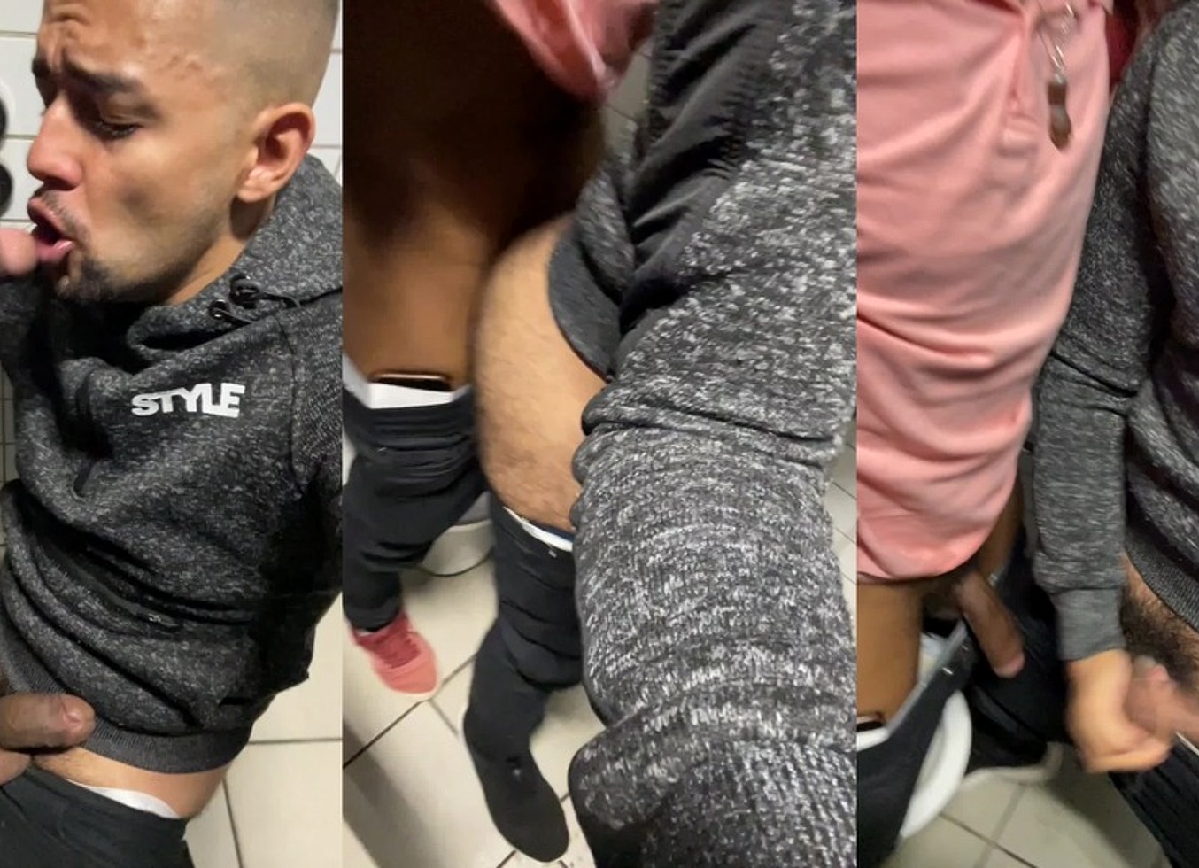 Safadeza No Banheiro Da Academia, Mamou, Deu A Bunda E Gozou