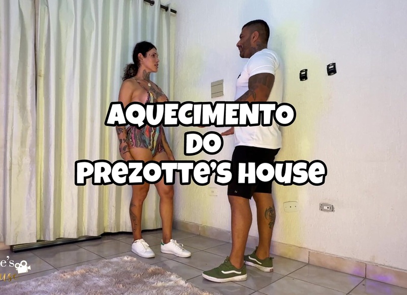 Aquecimento De Cu No Prezotte's House Com O Personal Trainee Breno Dias E Sabrina Prezotte