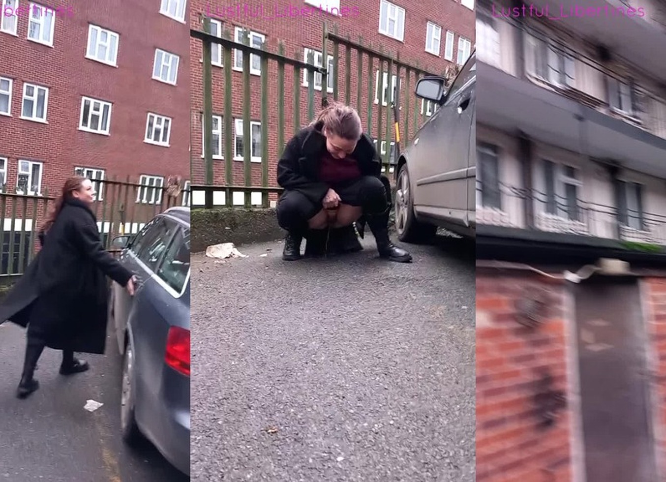 Public Pee In A Car Park