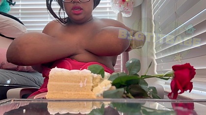 Crushing Cake with Tits
